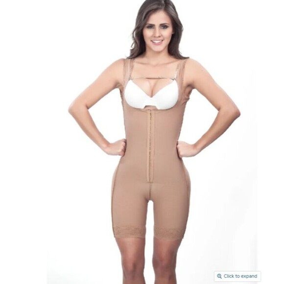 Lipo Express 1604 - Shaper Lipo Express Classic Half Leg Open Derriere 2XL - Picture 2 of 10